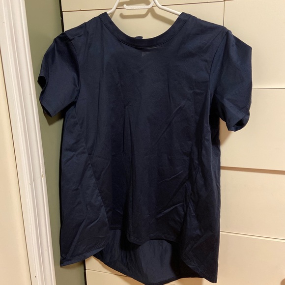 Weekend MaxMara blue satin tee - Picture 1 of 2